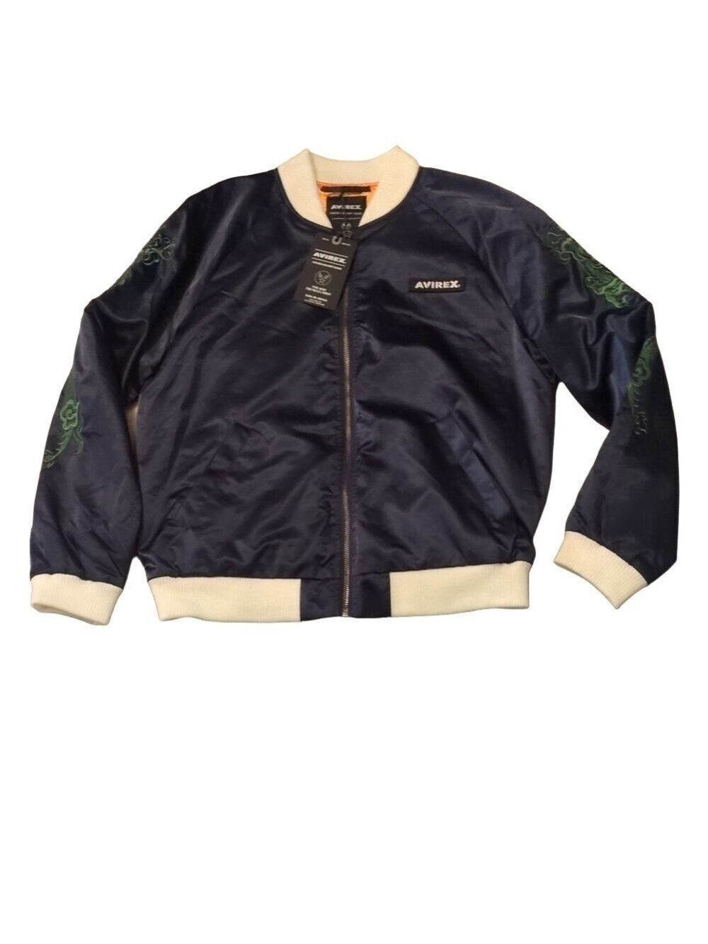Avirex navy blazer lightweight bomber jacket size XL